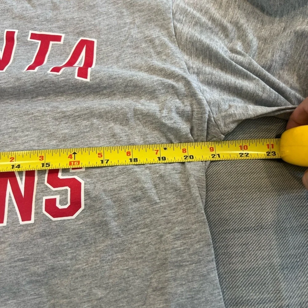 Atlanta Falcon Fanatics Gray NFL Pro Line Long Sleeve Shirt Size Large